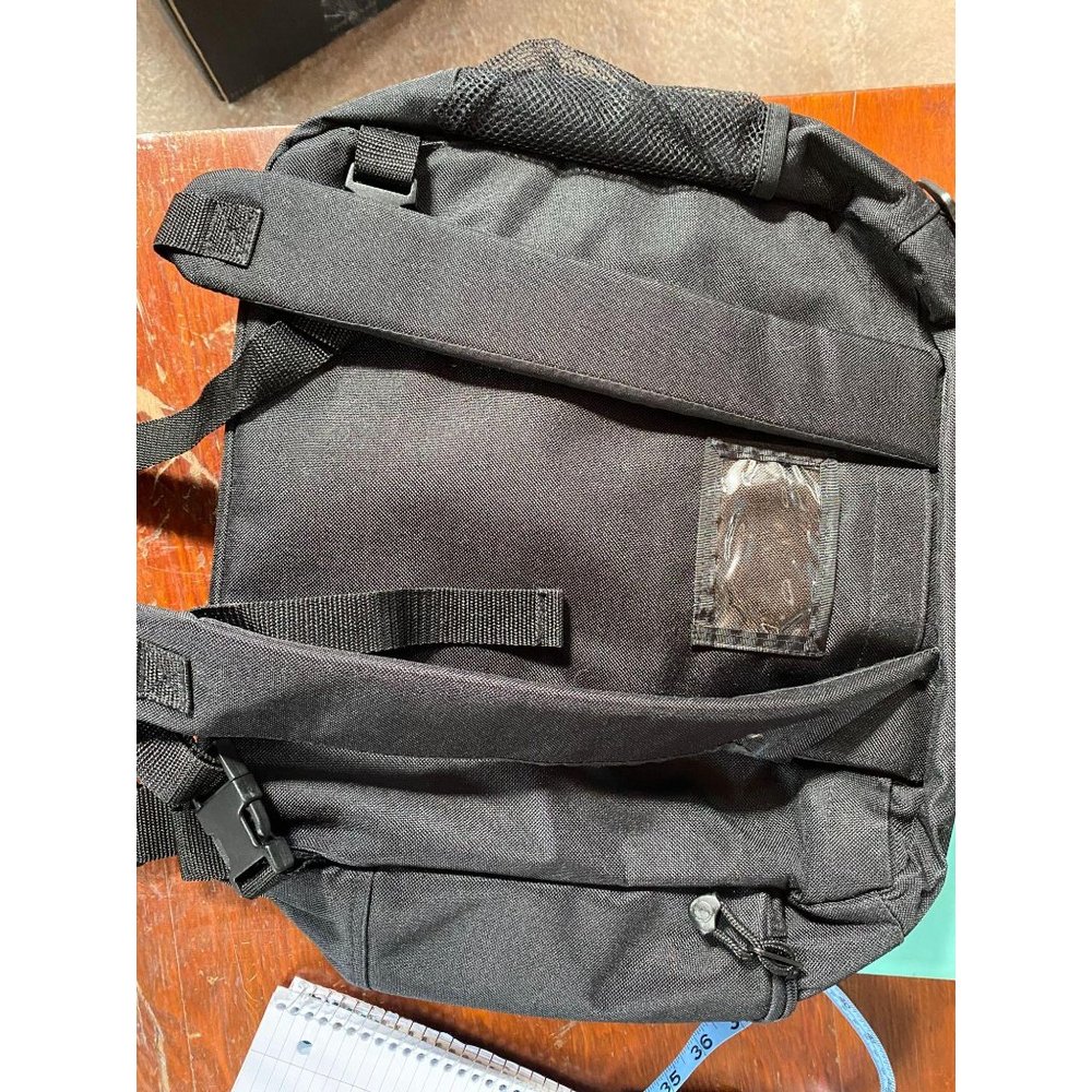Black Nylon Computer Backpack - Picture 5 of 16